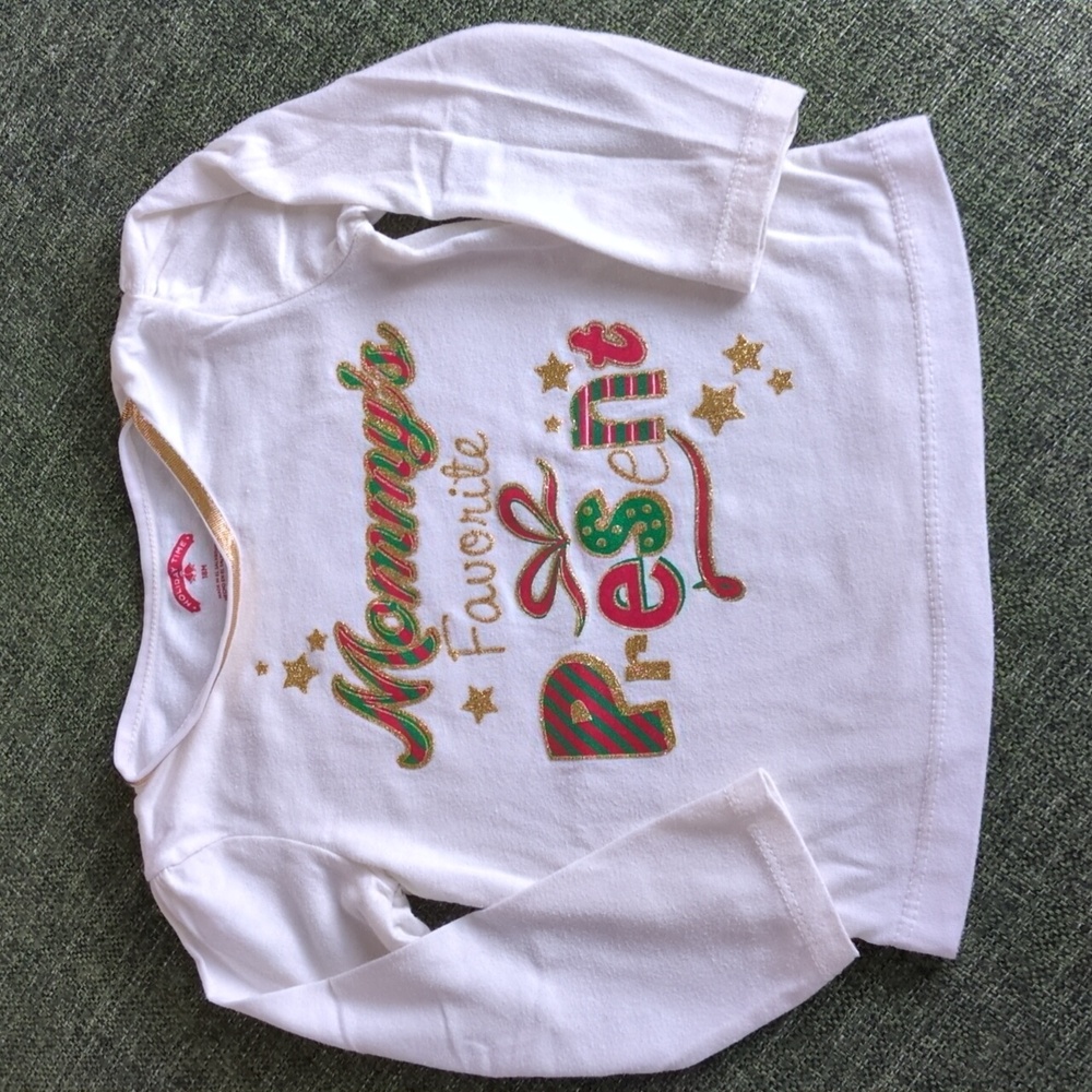 Mommy's Favorite Present Toddler Long Sleeve Christmas Shirt Size 18 Month